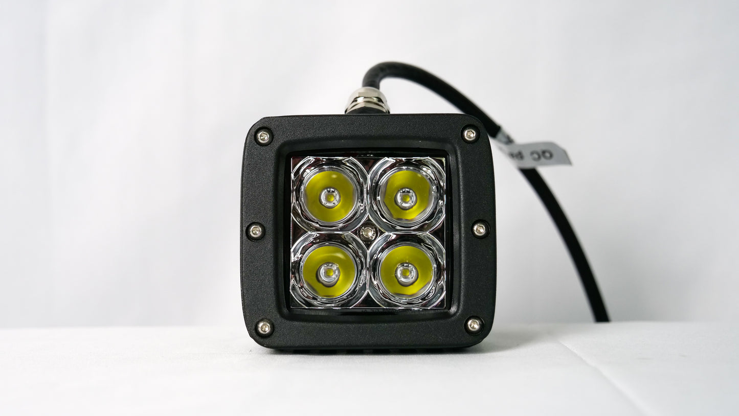 QUAKE LED 3" SQUARE SEISMIC SERIES LED LIGHT SPOT