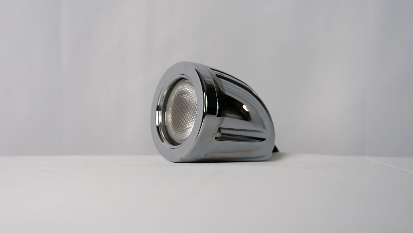 QUAKE LED 2" ROUND QUANTUM SERIES LED LIGHT FLOOD, CHROME