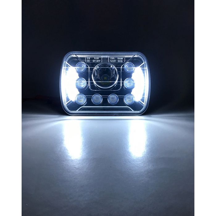 QUAKE LED 5" X 7" HEADLIGHT RECTANGLE TEMPEST SERIES LED LIGHT