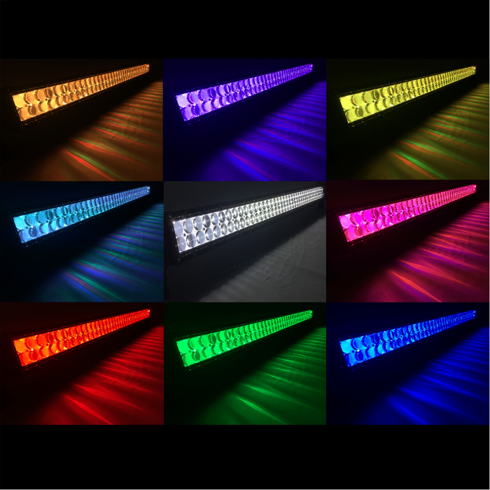 QUAKE LED 22" ULTRA LED LIGHT BAR, DOUBLE ROW COMBO WITH ACCENT LIGHT