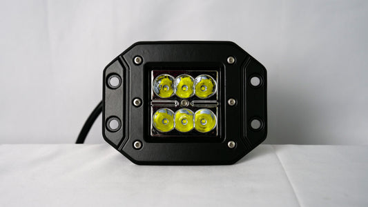 QUAKE LED 5" SQUARE SEISMIC SERIES LED LIGHT SPOT, FLUSH MOUNT