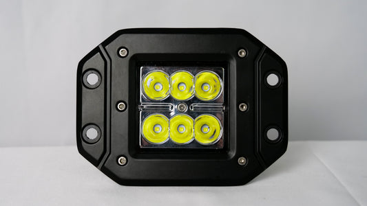 QUAKE LED 5" SQUARE SEISMIC SERIES LED LIGHT SPOT , FLUSH MOUNT